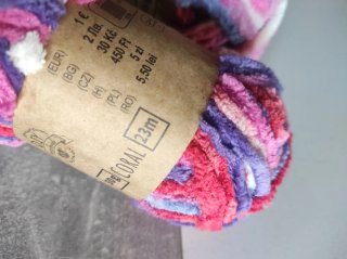 2 ovillos lana multicolor Coral 50g
