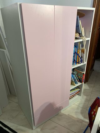 Cama alta IKEA Småstad blanca
