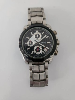 Orologio Prema Uomo Nero e Argento