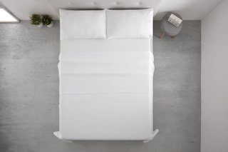 Degrees home juego sábanas cama 140 blanco
