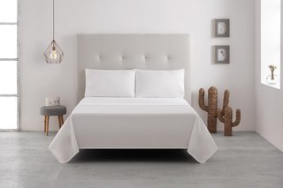 Degrees home juego sábanas cama 140 blanco