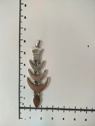 Maxi colgante plata 925 y malaquita