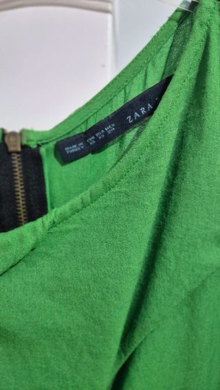 Camisa Zara Verde Talla XS