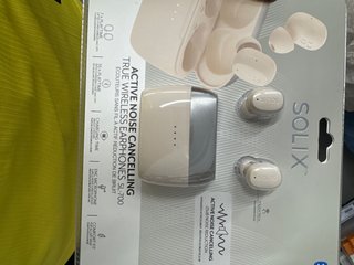 Auriculares Solix SL-700 Beige/Plata