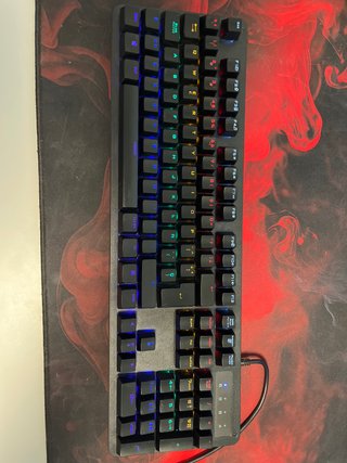 Teclado Mecánico Gaming RGB Negro