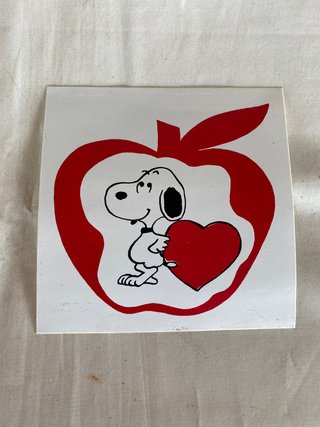 Lotto 8 adesivi vintage Snoopy anni 80