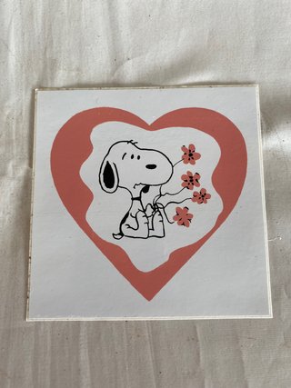 Lotto 8 adesivi vintage Snoopy anni 80