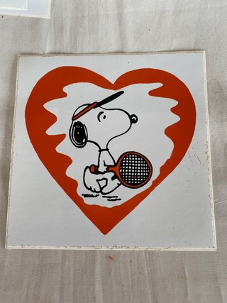 Lotto 8 adesivi vintage Snoopy anni 80