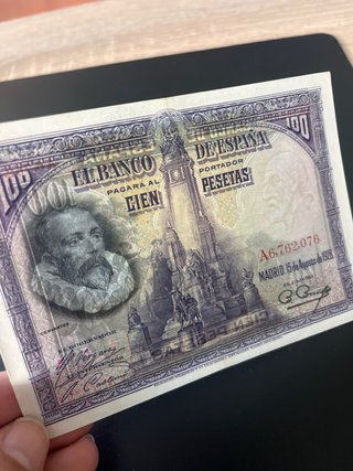 Billete 100 Pesetas España 1928