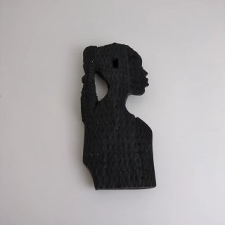 Coppia sculture africane vintage in legno