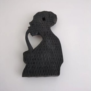 Coppia sculture africane vintage in legno