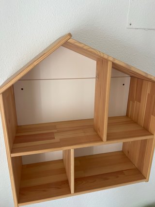 Estantería infantil casita madera