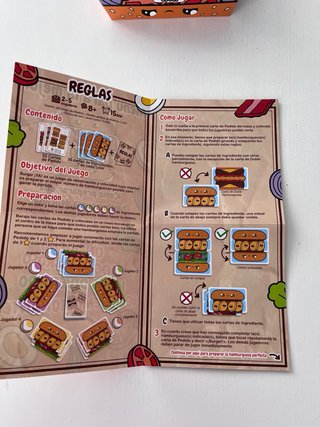 Juego de cartas Burger ¡Ya!