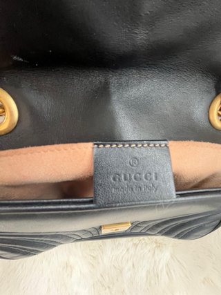Borsa Gucci GG Marmont Nero e Oro