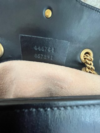 Borsa Gucci GG Marmont Nero e Oro