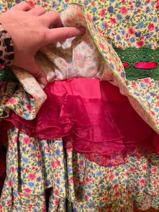 Traje Flamenca Volantes Naranja