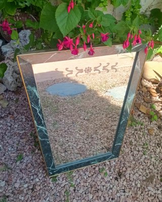 ESPEJO MID CENTURY TRAPEZOIDAL.