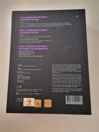 BTS LOVE YOURSELF SPEAK YOURSELF THE FINAL Blu-Ray