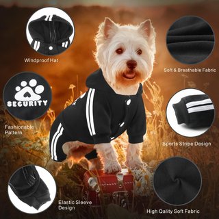 Sudadera con capucha perros cálida otoño