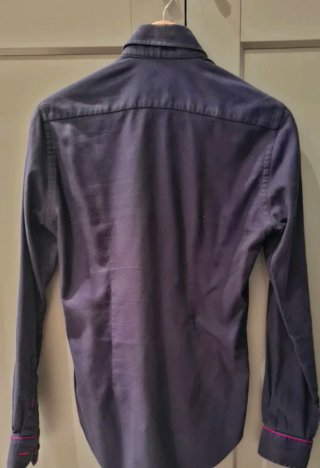 Camisa Zara Hombre Azul Oscuro