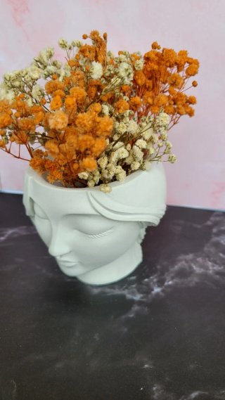 Figura Rostro Mujer Decorativa