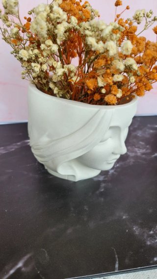 Figura Rostro Mujer Decorativa