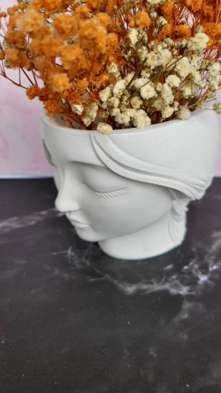 Figura Rostro Mujer Decorativa