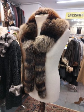 Collo in Volpe Marrone e Multicolore