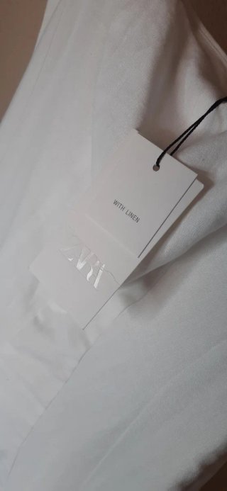 Vestido Lino Blanco Talla S