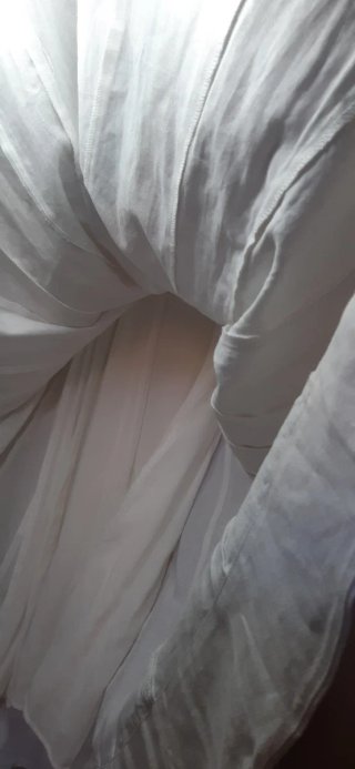 Vestido Lino Blanco Talla S