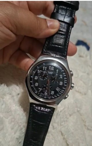 Swatch Irony Cronógrafo Negro/Plata