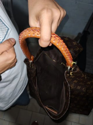 Borsa Louis Vuitton marrone e oro
