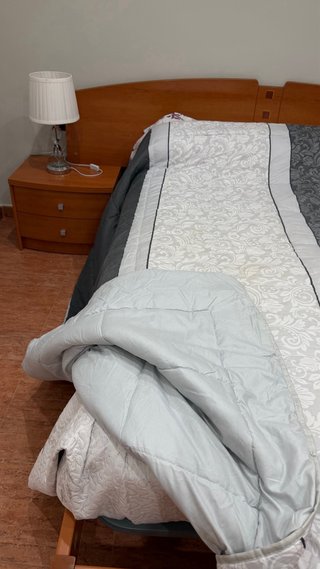 Edredón Cama 150 Gris y Blanco
