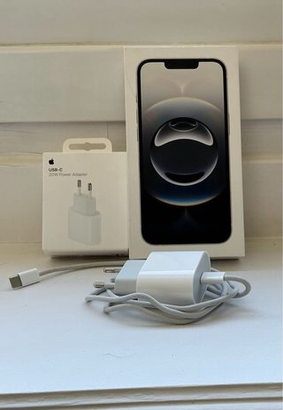 iPhone 16e 128GB Blanco/100% BATERÍA/CAJA+7 FUNDAS