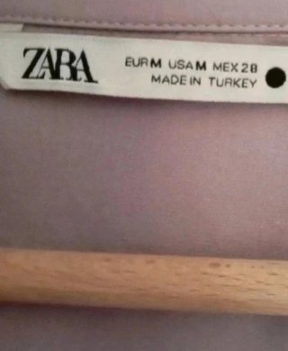Camicia Zara lilla, corta