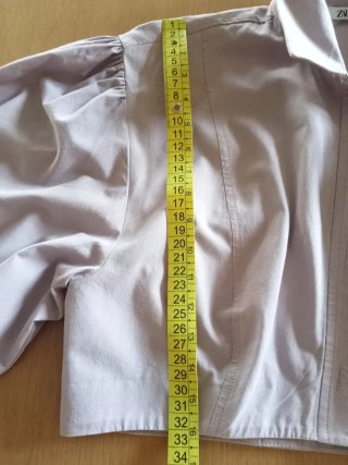 Camicia Zara lilla, corta