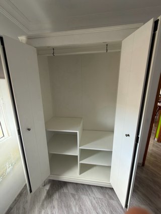 Armario blanco 2 puertas madera