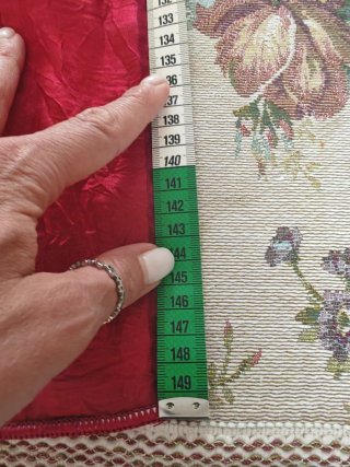 Tende a vetro rosse 70x150