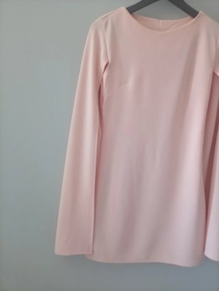 Vestido capa rosa talla M