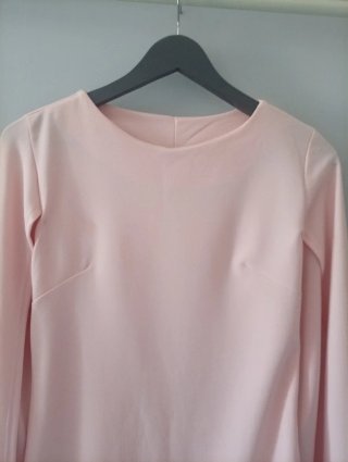 Vestido capa rosa talla M