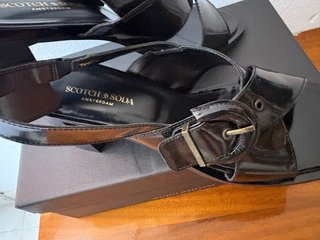 Sandalias de piel Scotch & Soda Negras
