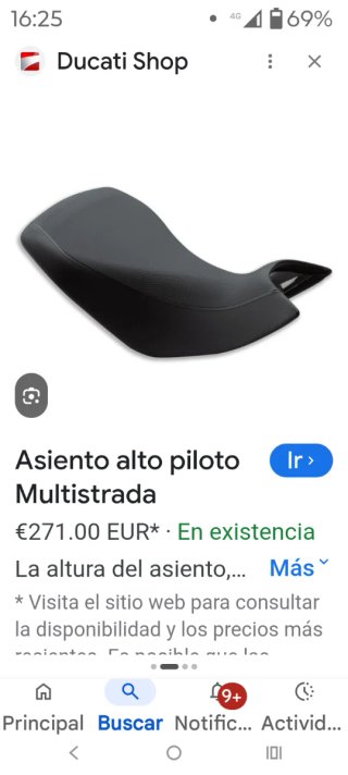 (Asiento Alto) Ducati Multistrada V2S 2020
