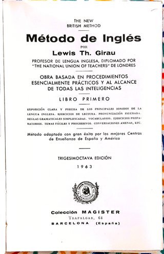 Método de Inglés - Lewis Th. Girau (1963) - 1