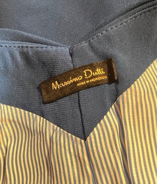 Vestido Massimo Dutti Azul Klein Talla S