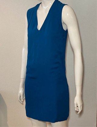 Vestido Massimo Dutti Azul Klein Talla S