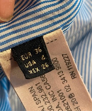 Vestido Massimo Dutti Azul Klein Talla S