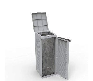 Armario multiusos gris para residuos