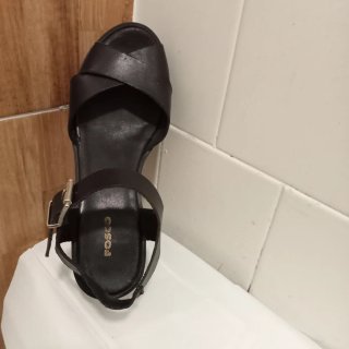 Sandalias Fosco Piel Talla 37 Negras