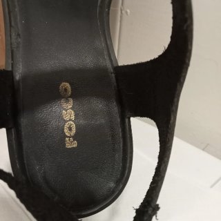 Sandalias Fosco Piel Talla 37 Negras