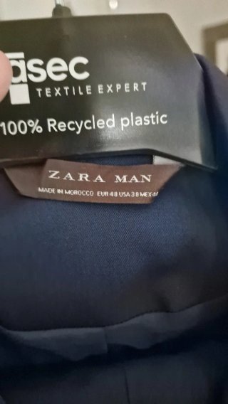 Traje Zara Slim Azul Marino